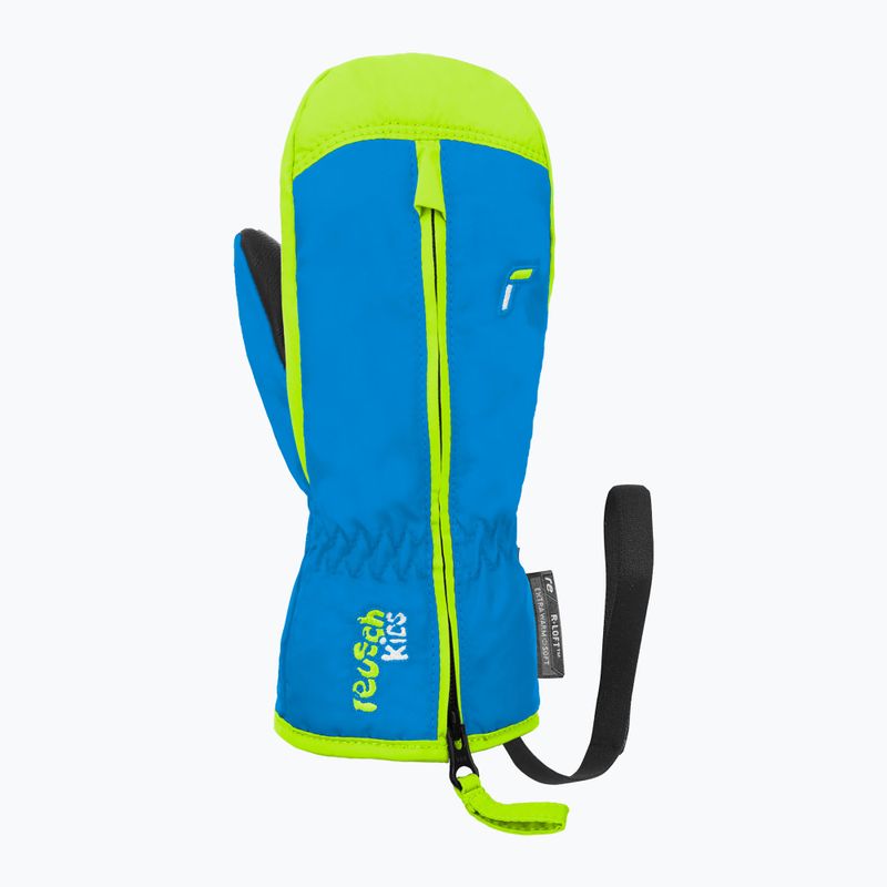 Children's ski gloves Reusch Ben Mitten brilliant blue/safety yel 2