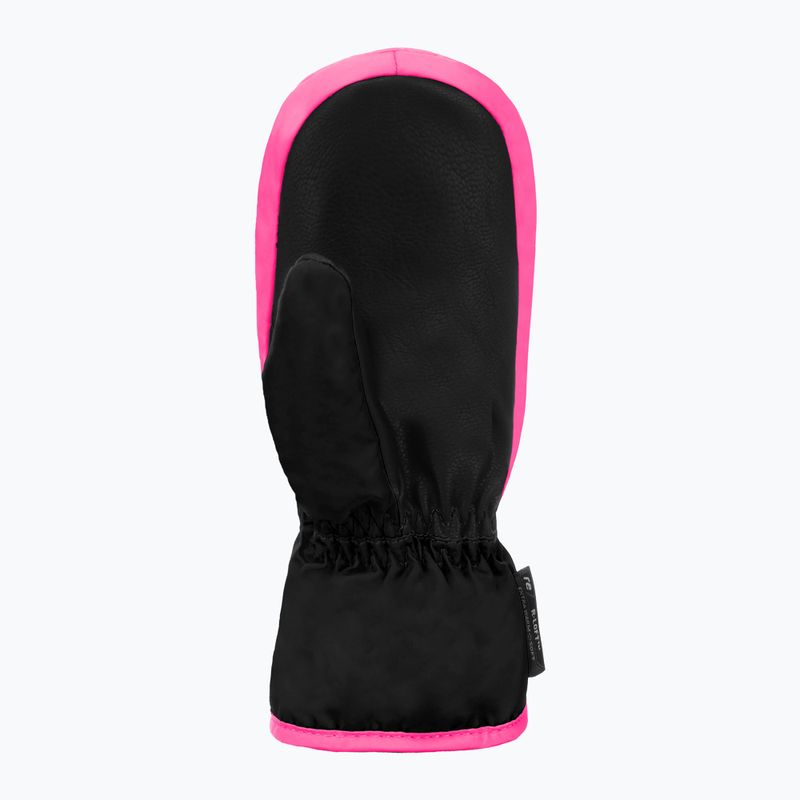 Children's ski gloves Reusch Ben Mitten black/ knockout pink 3