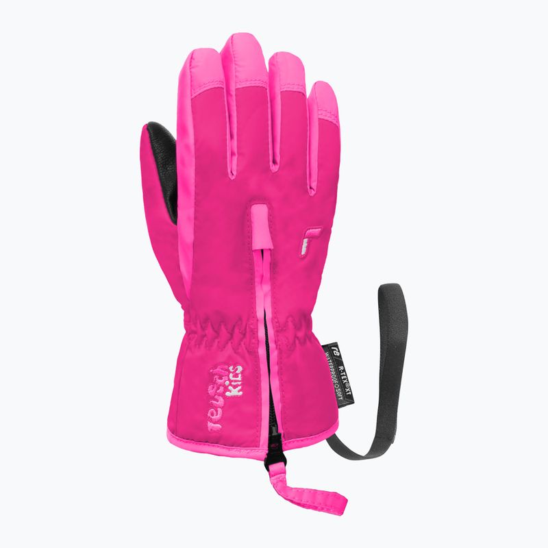 Children's ski gloves Reusch Ben fuchs purp/knockout pink 3