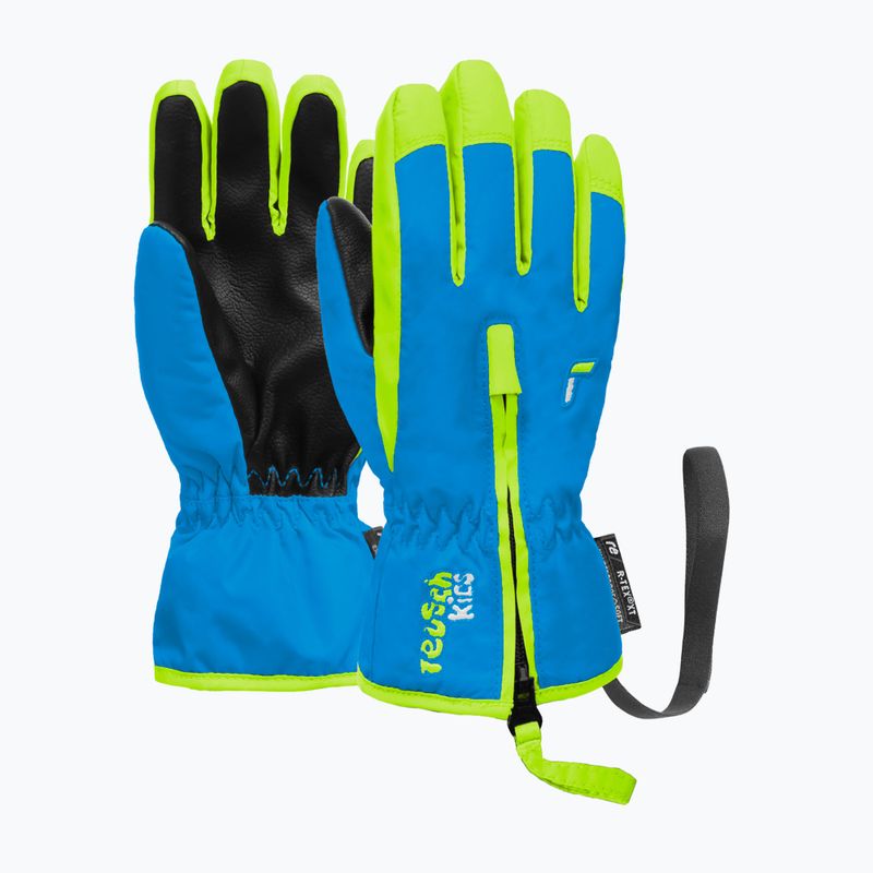 Children's ski gloves Reusch Ben brilliant blue/safety yel 2