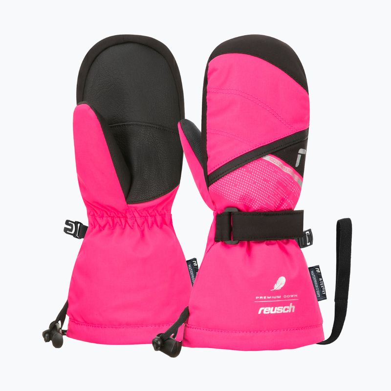 Children's ski gloves Reusch Kaden Down R-Tex XT Mitten pink glo