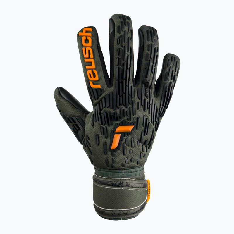 Reusch Attrakt Freegel Silver green-orange goalkeeper's gloves 5370035-5555 5