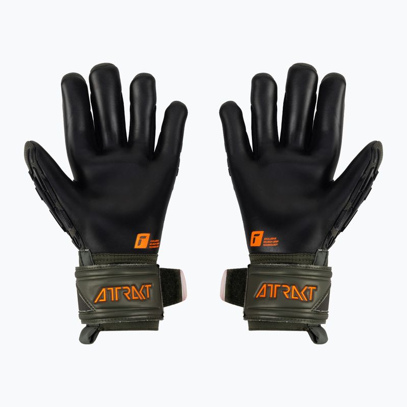 Reusch Attrakt Freegel Silver green-orange goalkeeper's gloves 5370035-5555 2