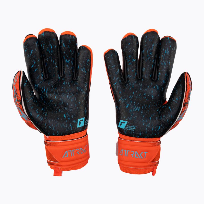 Reusch Attrakt Fusion Finger Support Guardian Junior children's goalkeeper gloves red 5372940-3333 2