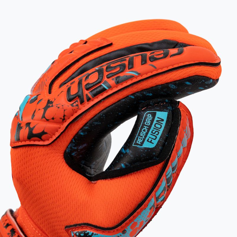 Reusch Attrakt Fusion Finger Support Guardian Junior children's goalkeeper gloves red 5372940-3333 3