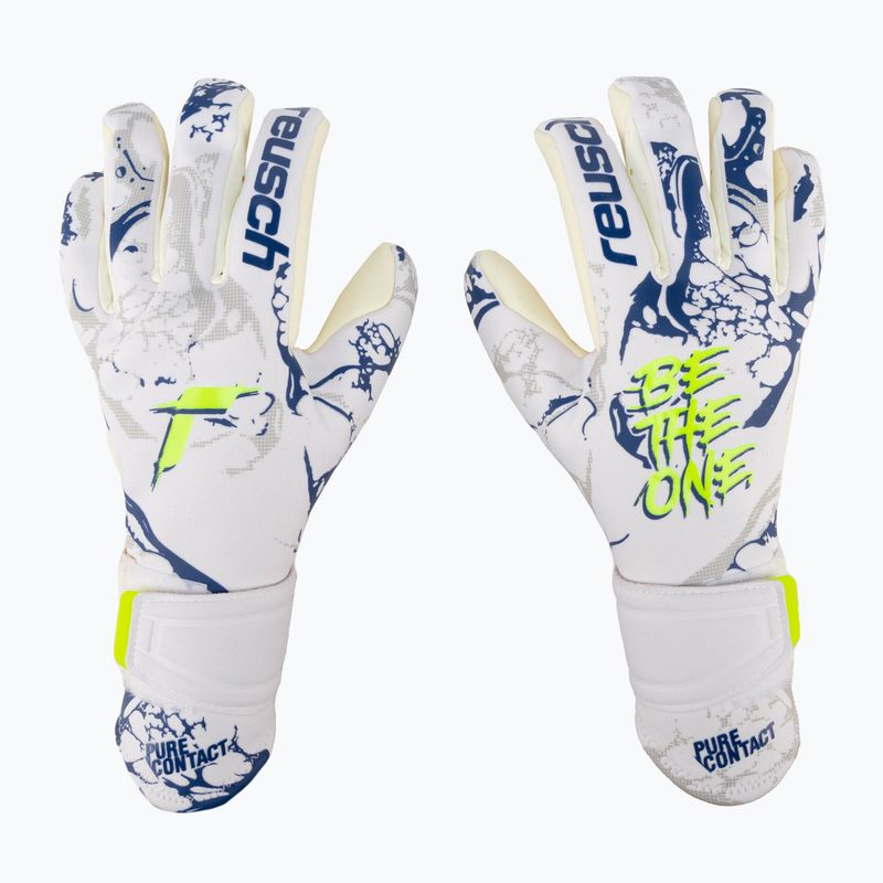 Reusch Pure Contact Gold X goalkeeper's gloves white 5370901-1089