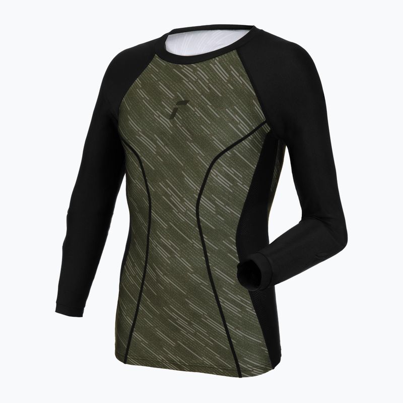 Goalkeeper's longsleeve Reusch Padded Eco Undershirt black/desert green