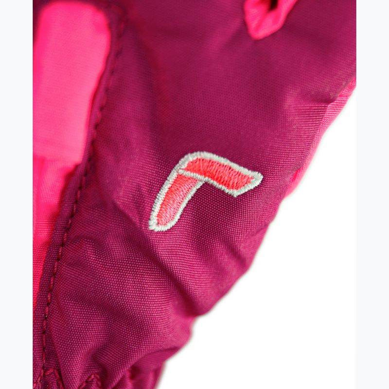 Children's ski gloves Reusch Tom fuchs purp/knockout pink 4