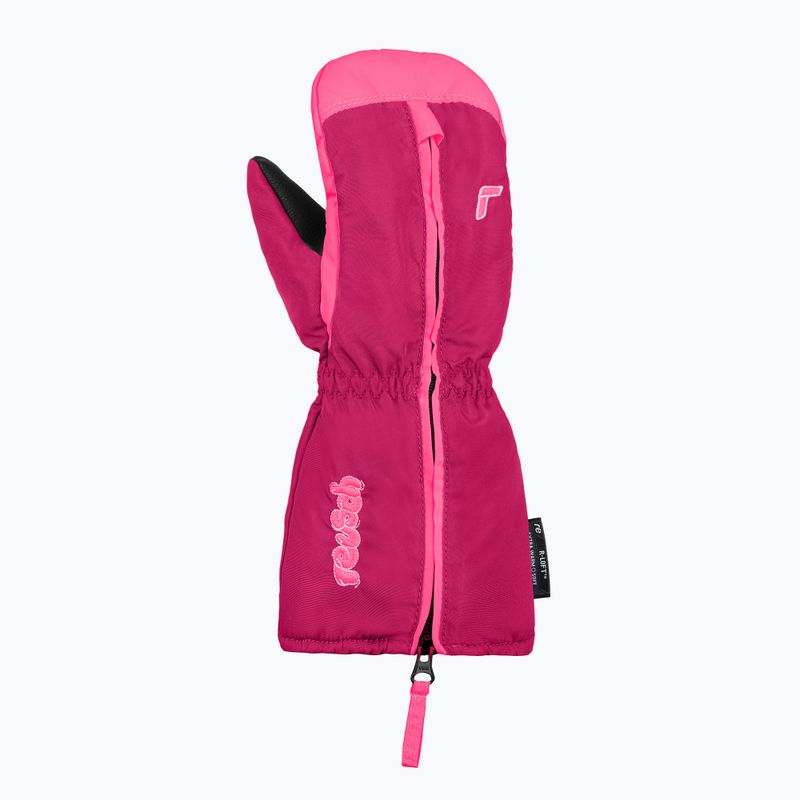 Reusch children's ski gloves Tom Mitten fuchsia purple/knockout pink 2