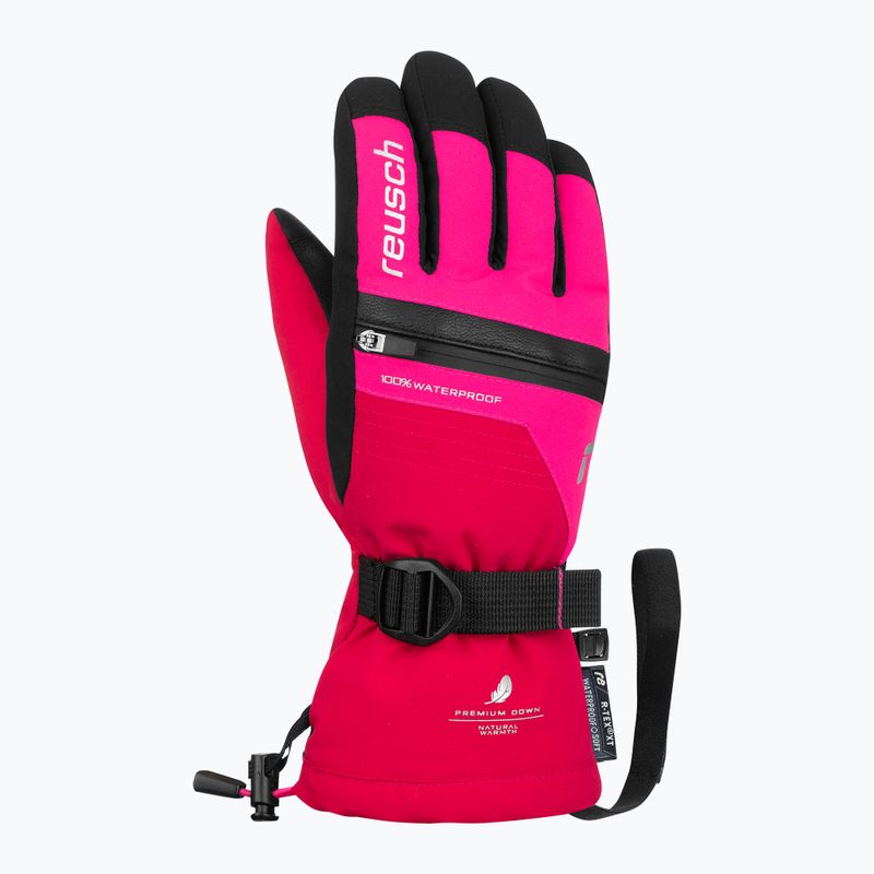 Children's ski gloves Reusch Lando R-TEX XT cerise/pink glo 2