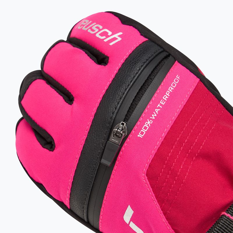 Children's ski gloves Reusch Lando R-TEX XT cerise/pink glo 4