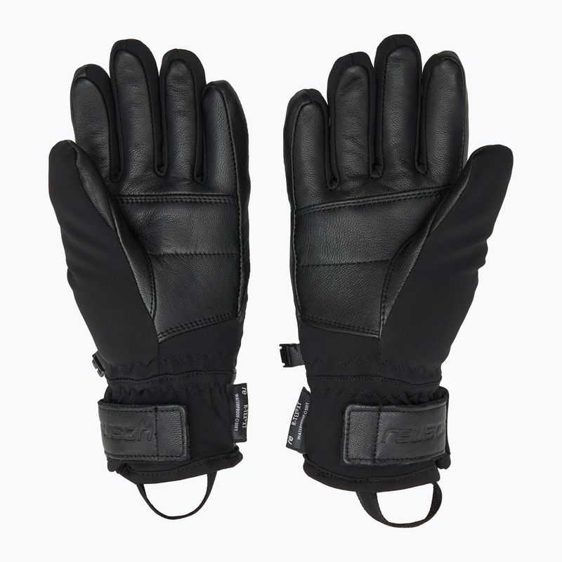 Women's ski gloves Reusch Beatrix R-Tex XT black/black leopard 2