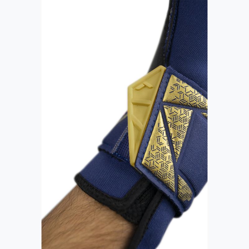 Reusch Attrakt Duo Evolution premium blue/gold/black goalie gloves 7