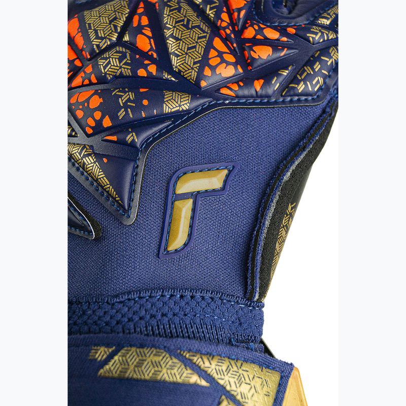 Reusch Attrakt Gold X Evolution premium blue/gold/black goalie gloves 6