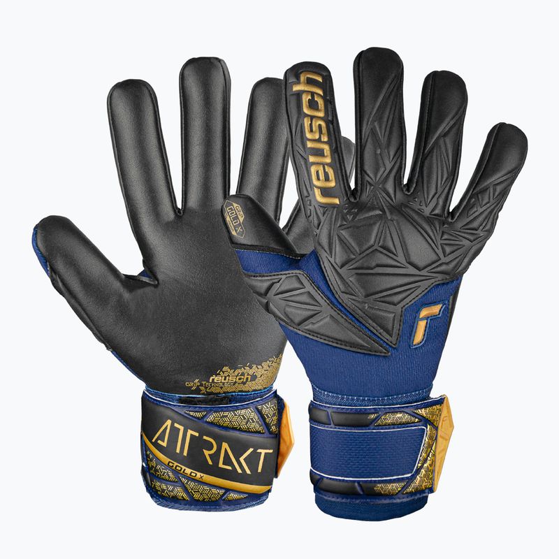 Reusch Attrakt Gold X NC premium blue/gold/black goalkeeper's gloves