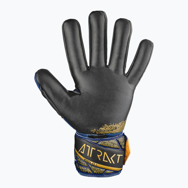 Reusch Attrakt Gold X NC premium blue/gold/black goalkeeper's gloves 3