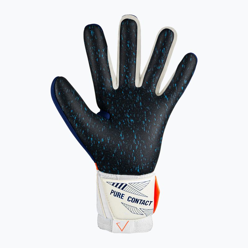 Reusch Pure Contact Fusion premium blue/electric orange/black goalie gloves 3