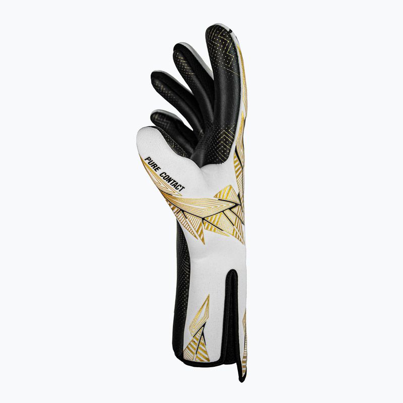 Reusch Pure Contact Gold X GluePrint Strapless goalie gloves white/gold/black 4