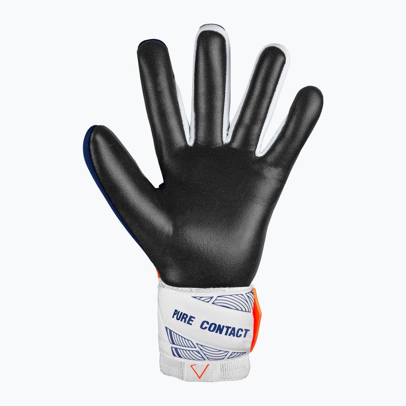 Reusch Pure Contact Gold premium blue/electric orange/black goalie gloves 3