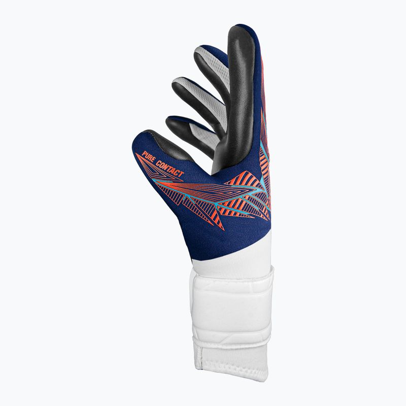 Reusch Pure Contact Silver premium blue/electric orange/black goalie gloves 4