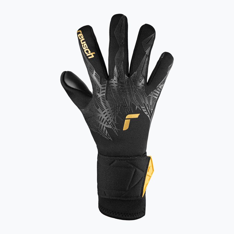 Reusch Pure Contact Infinity Junior children's goalie gloves black/gold/black 2