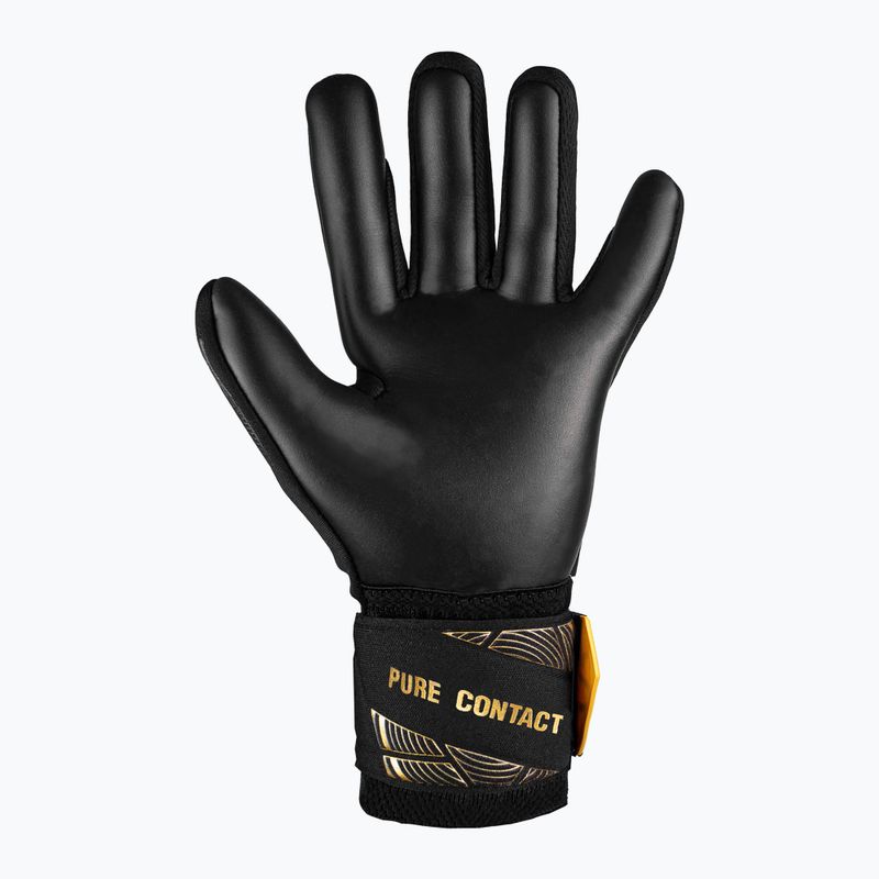 Reusch Pure Contact Infinity Junior children's goalie gloves black/gold/black 3