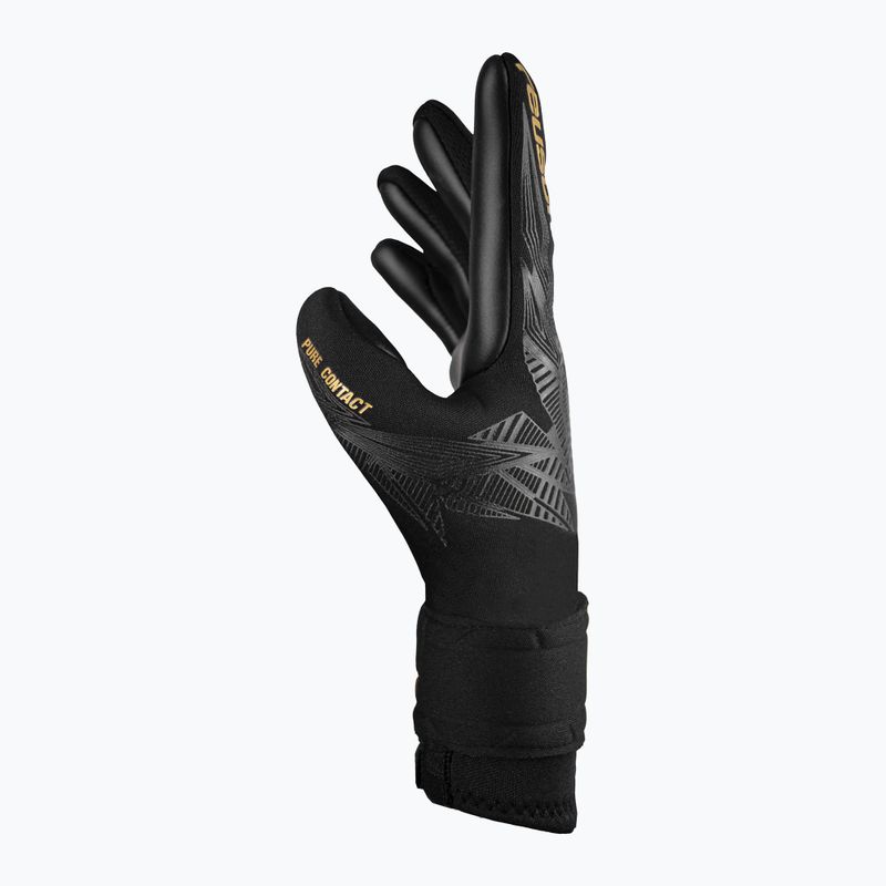 Reusch Pure Contact Infinity Junior children's goalie gloves black/gold/black 4