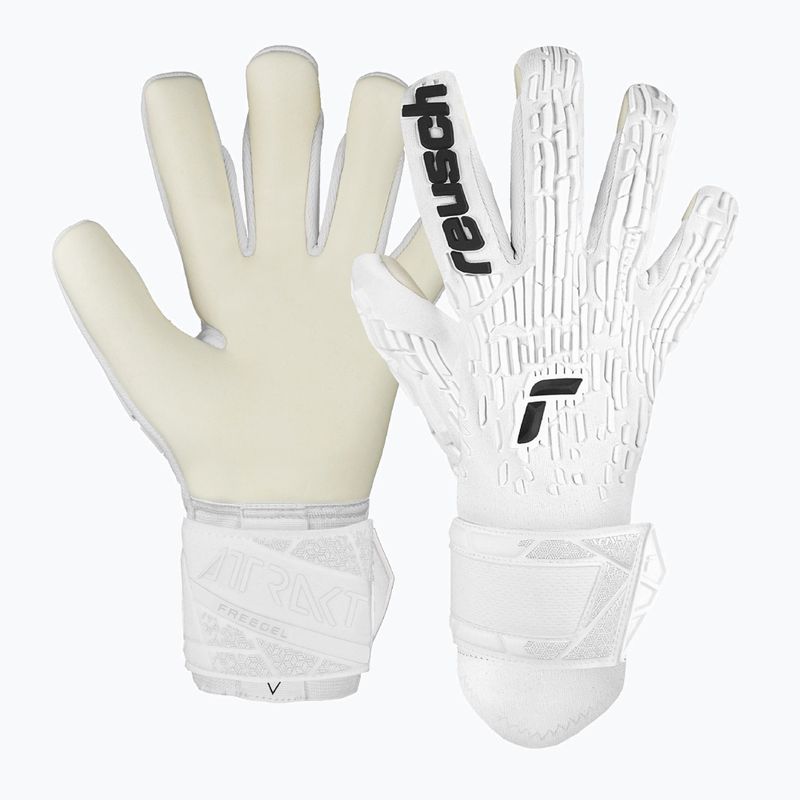 Reusch Attrakt Freegel Goalkeeper Gloves Gold white