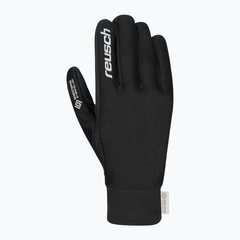 Men's gloves Reusch Karayel Windstopper Touch-Tec black/silver 3