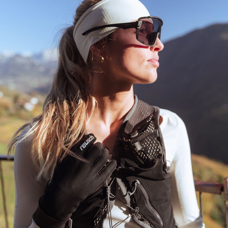 Men's gloves Reusch Karayel Windstopper Touch-Tec black/silver 6