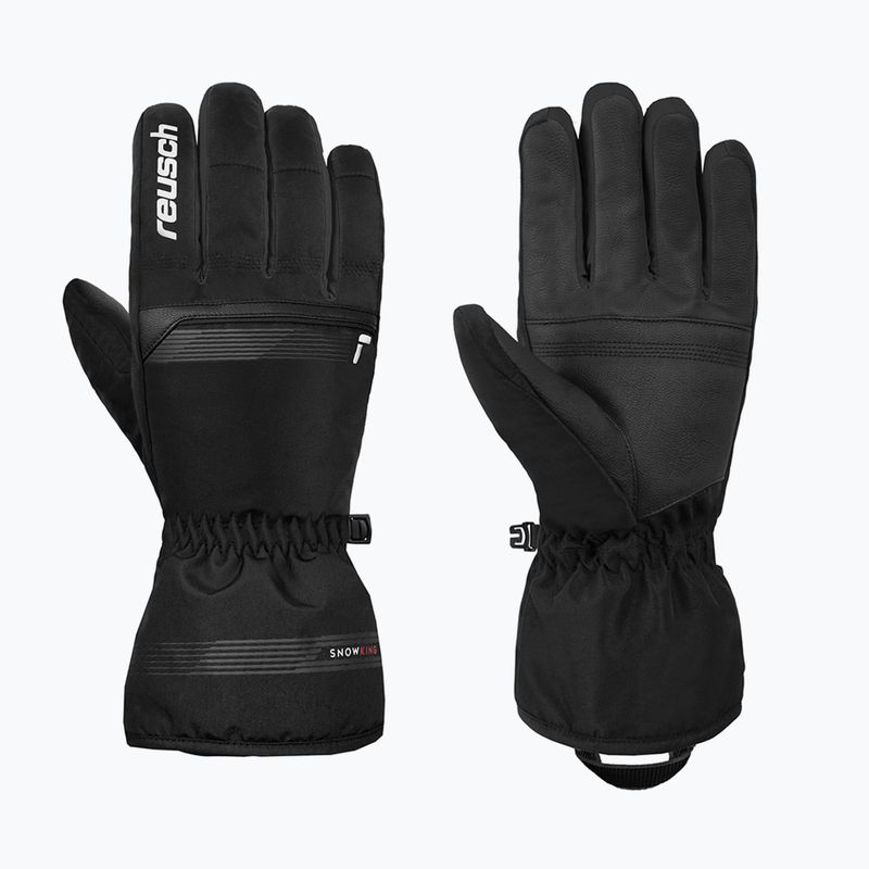 Ski gloves Reusch Snow King black/white
