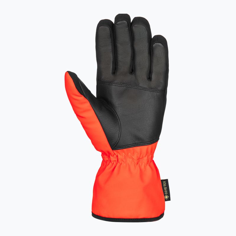 Ski gloves Reusch Morris GORE-TEX black/fluorescent red 4