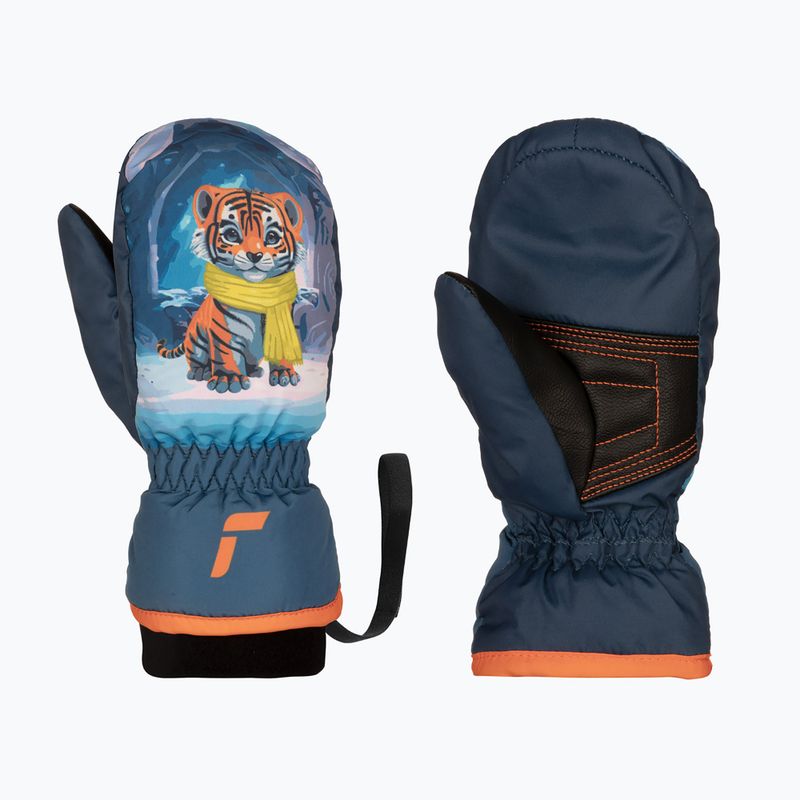 Children's ski gloves Reusch Scottie Mitten tiger
