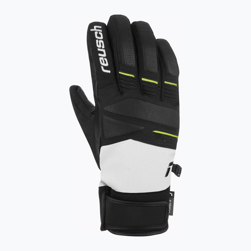 Ski gloves Reusch Thunder R-Tex XT blacier grey/black/safety yellow 2