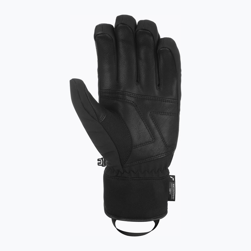 Ski gloves Reusch Thunder R-Tex XT blacier grey/black/safety yellow 3