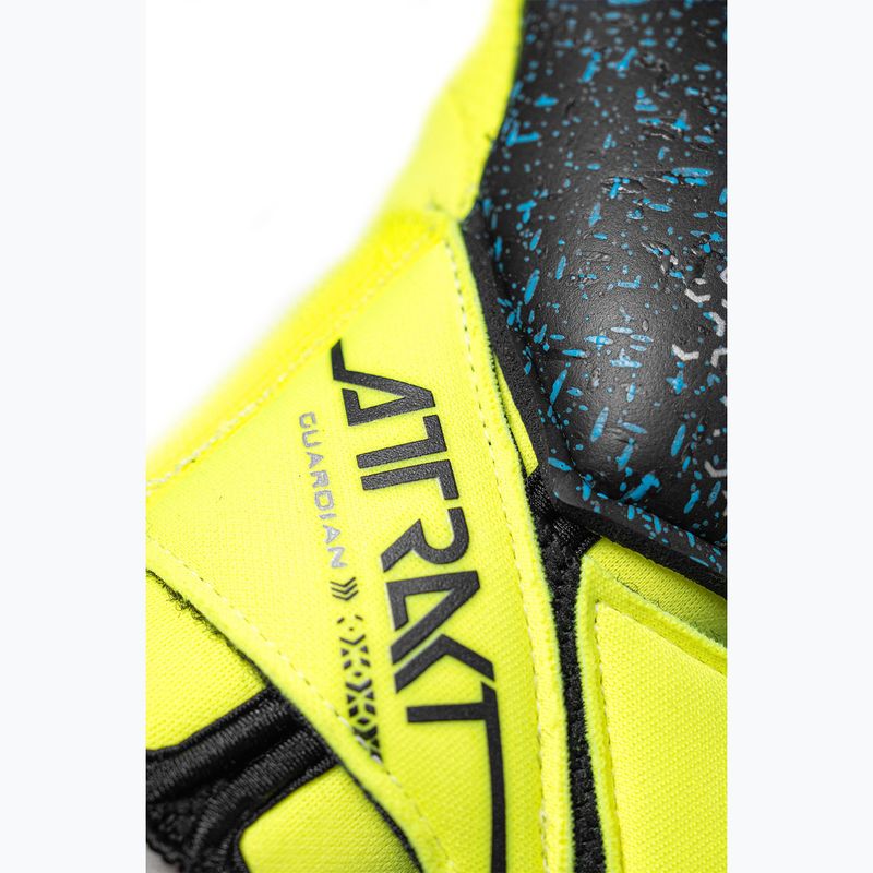 Reusch Attrakt Fusion Guardian safety goalkeeper gloves yellow/silver/black 6