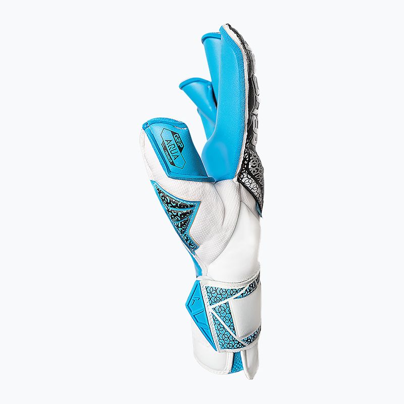 Reusch Attrakt Aqua Evolution goalkeeper gloves white/black/aqua blue 3