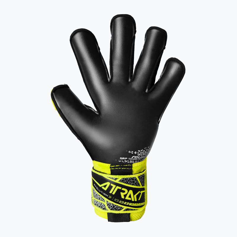 Reusch Attrakt Gold X Evolution safety goalkeeper gloves yellow/silver/black 3