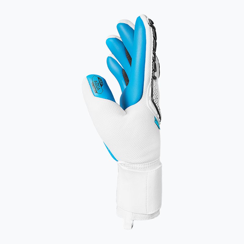 Reusch Attrakt Freegel goalkeeper gloves Aqua white/black/aqua blue 4