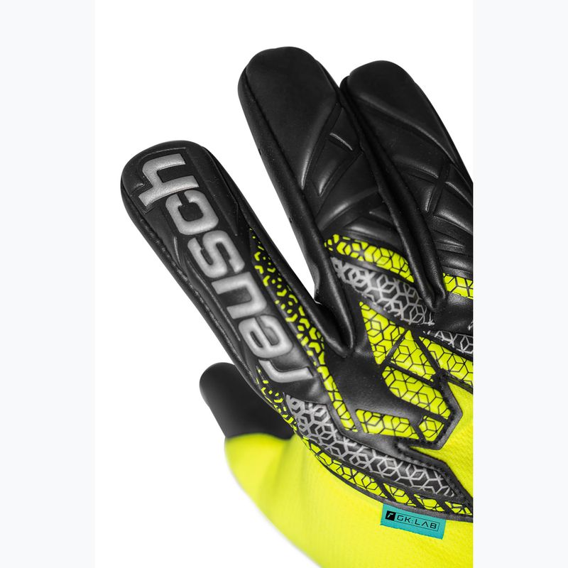 Reusch Attrakt Gold X NC safety goalkeeper gloves yellow/silver/black 5