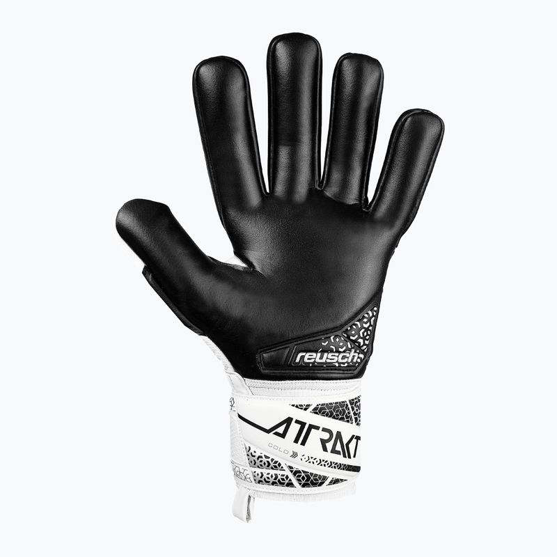 Reusch Attrakt Gold NC goalkeeper gloves white/silver/black 3