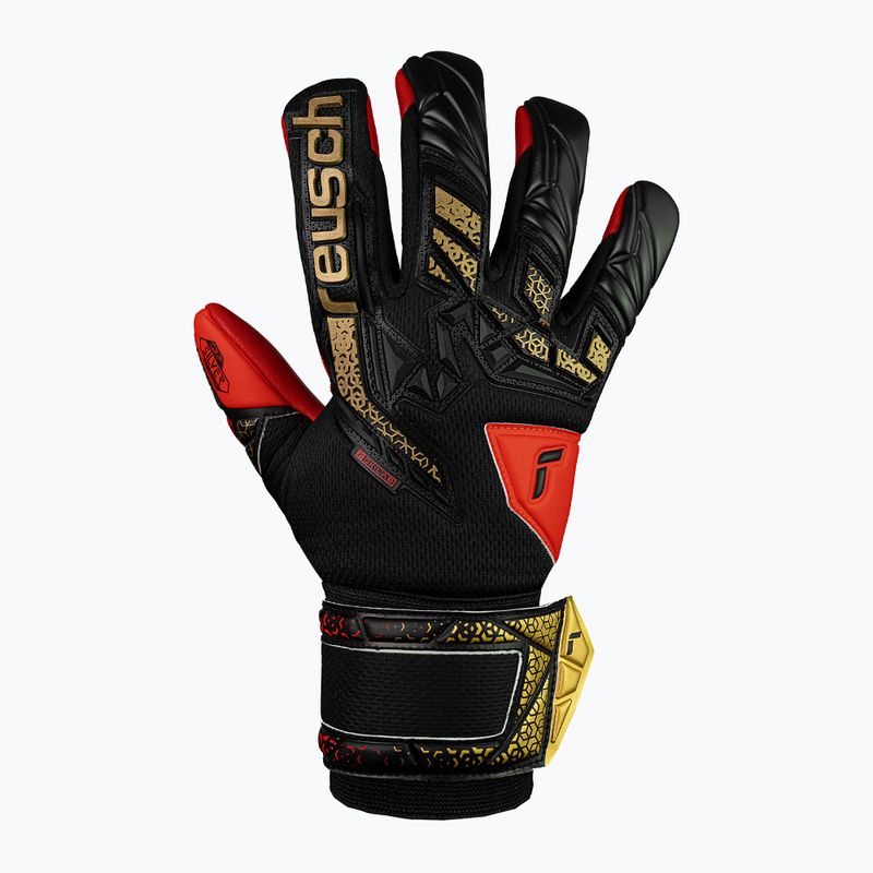 Reusch Attrakt Freegel Silver black/gold/fiery red goalkeeper gloves 2