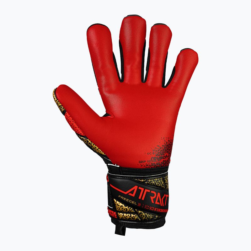 Reusch Attrakt Freegel Silver black/gold/fiery red goalkeeper gloves 3
