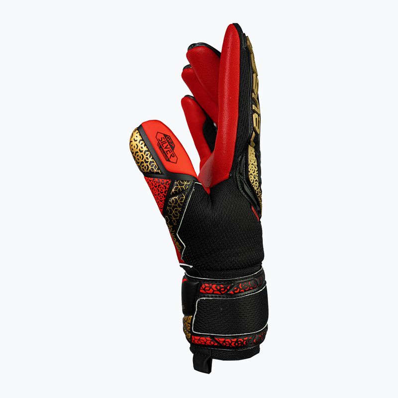 Reusch Attrakt Freegel Silver black/gold/fiery red goalkeeper gloves 4