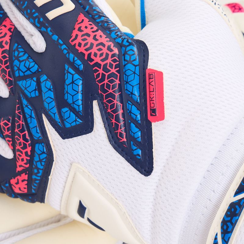 Reusch Attrakt RE:GRIP NC goalkeeper gloves blue/pink/white 4