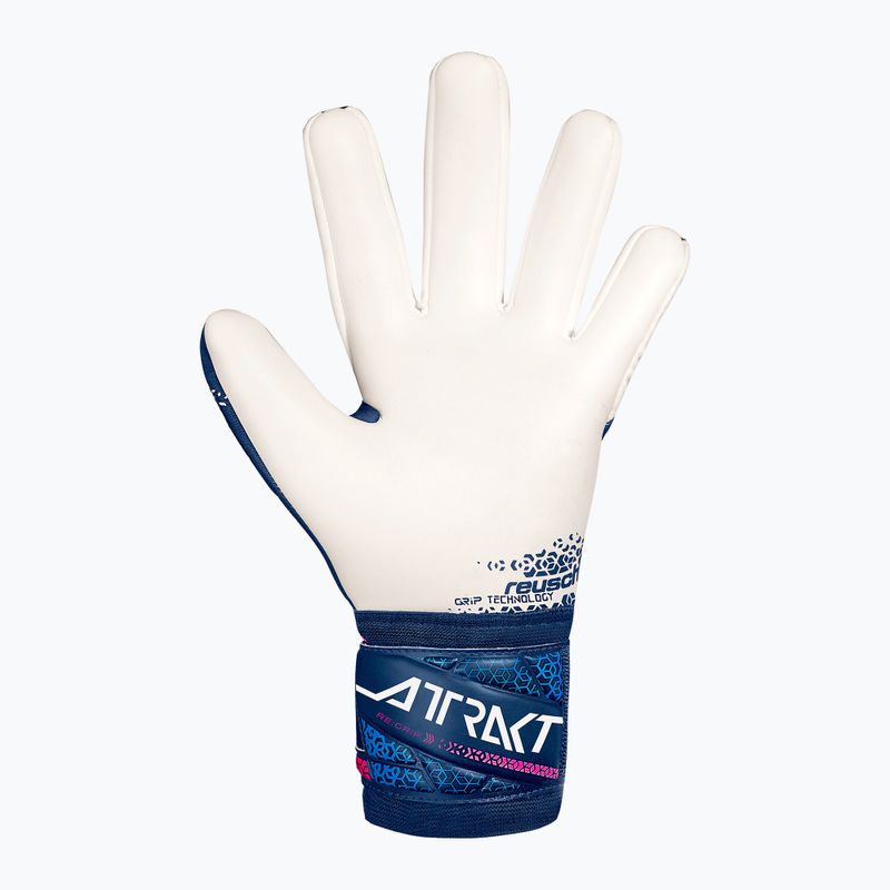 Reusch Attrakt RE:GRIP blue/pink/white goalkeeper gloves 3