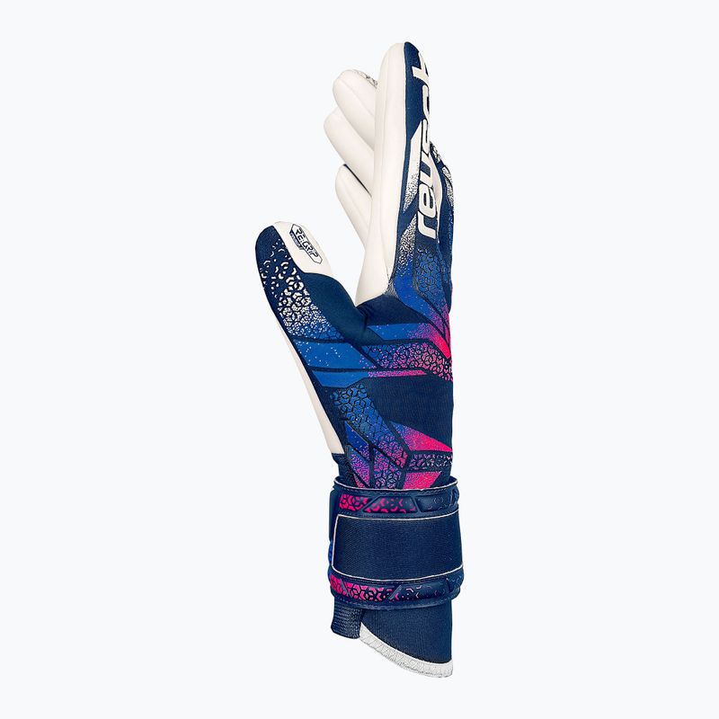 Reusch Attrakt RE:GRIP blue/pink/white goalkeeper gloves 4