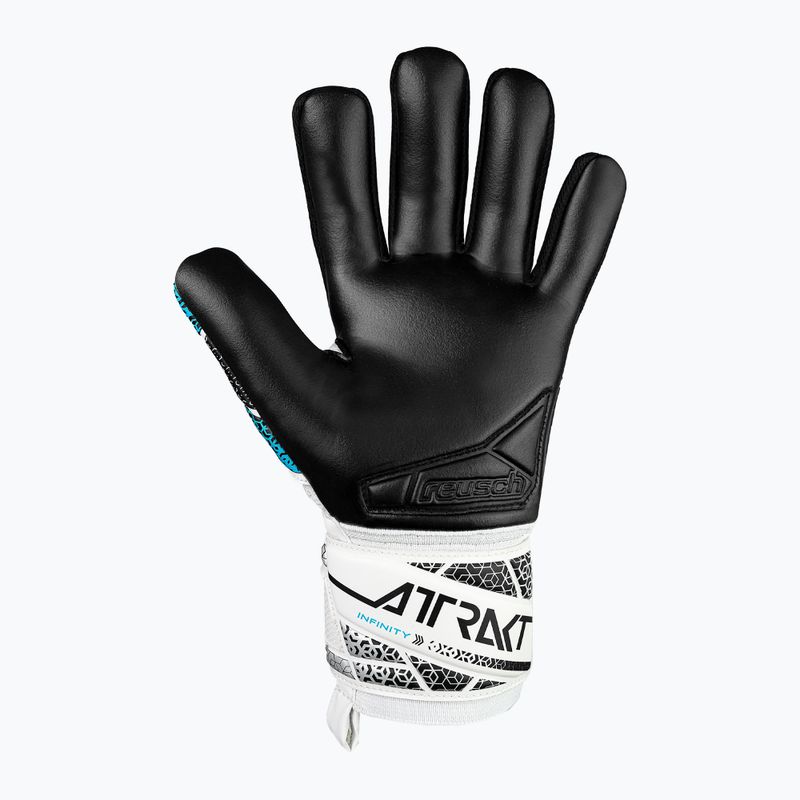 Reusch Attrakt Infinity NC goalkeeper gloves white/silver/black 3