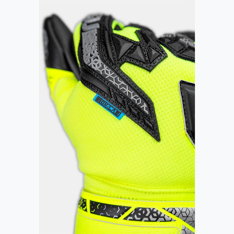 Reusch Attrakt Freegel Silver Junior safety yellow/silver/black children's goalkeeping gloves 6