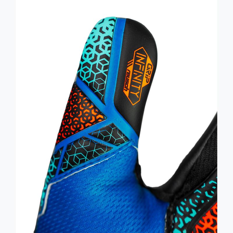 Reusch Attrakt Infinity NC Junior electric blue/shocking orange/black goalkeeper gloves 7